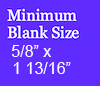 Pen Blank Size 5/8 x 1-13/16