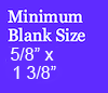 Pen Blank Size 5/8 by 1 3/8