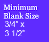 Pen Blank Size 3/4 x 3.5