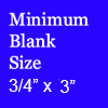 Pen Blank Size 3/4 x 3