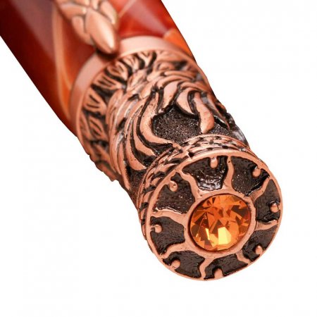 Phoenix Rising Ballpoint Pen Kit - Antique Copper. Cap Detail